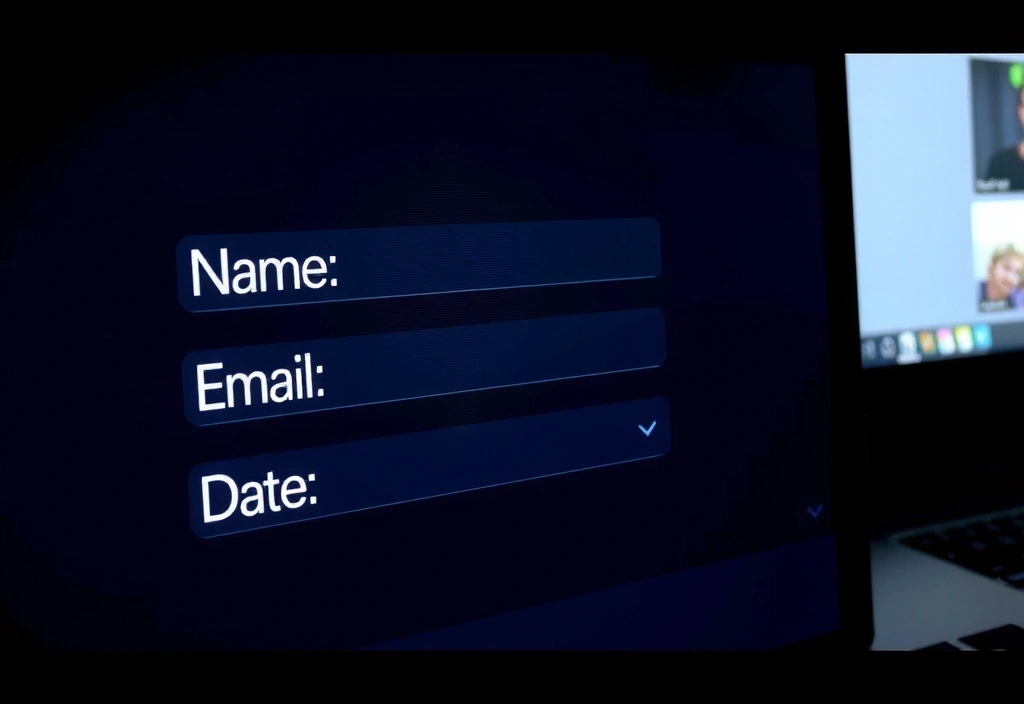 Screenshot eines Online-Buchungsformulars für Ernährungsberatung